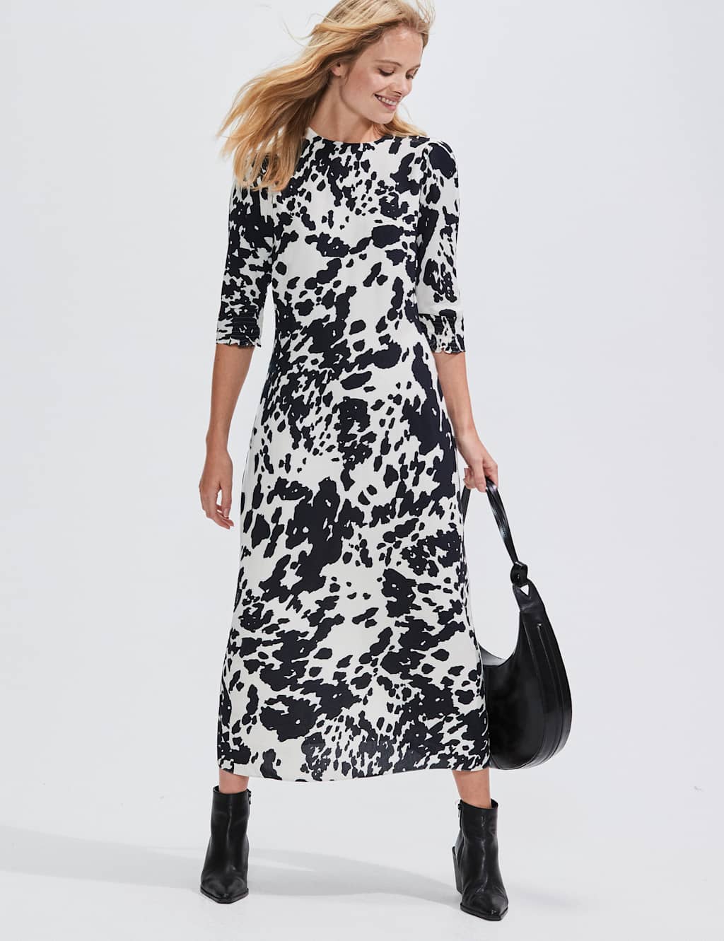 Animal Print Midaxi Column Dress 2 of 4