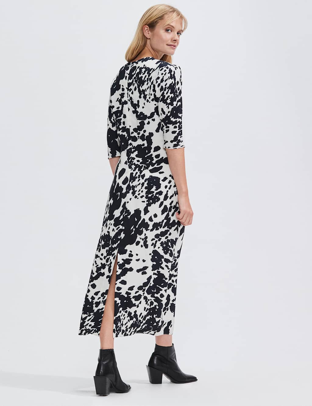 Animal Print Midaxi Column Dress 3 of 4