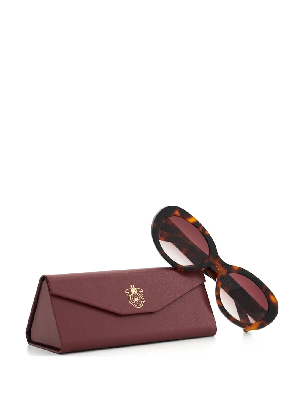 Acetate Oval Sunglasses 2 of 4