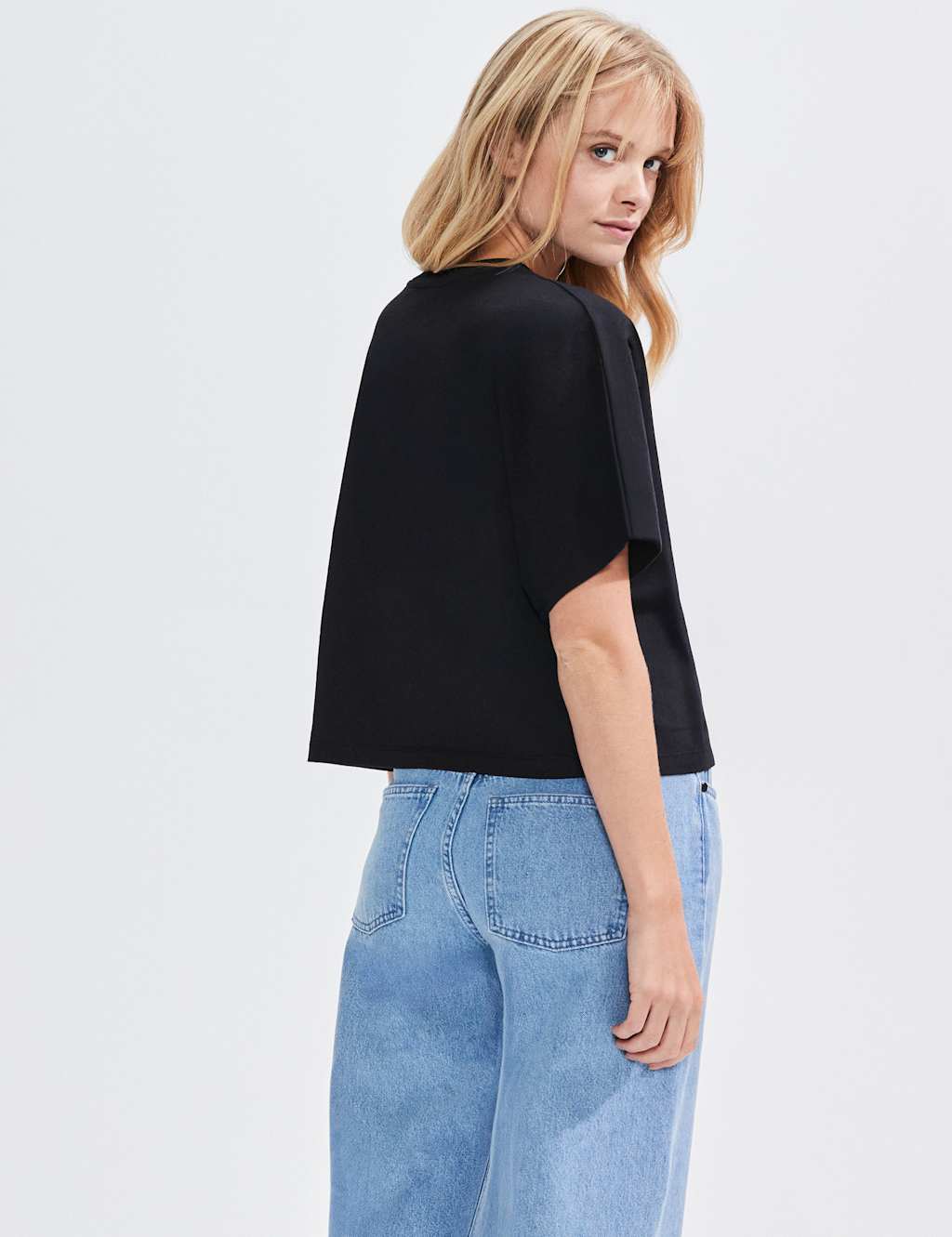 Pure Cotton Crew Neck Boxy Top 3 of 3