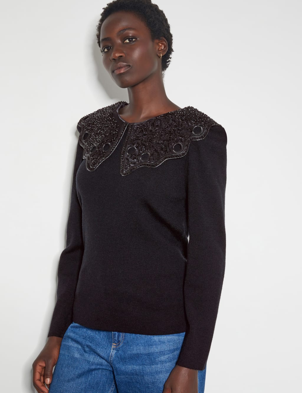 Monsoon black jumper discount