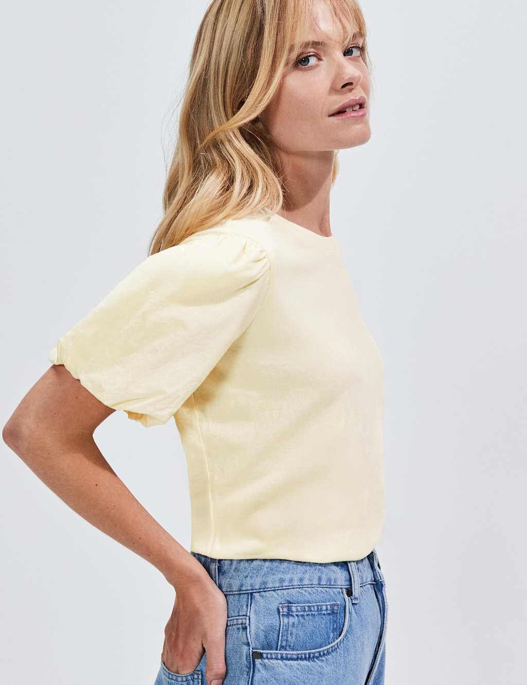Pure Cotton Puff Sleeve T-Shirt 4 of 4