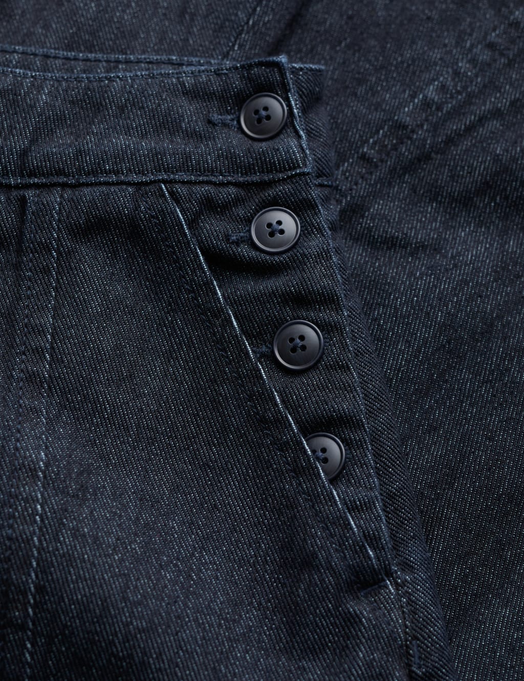 Cotton Rich Denim Midi A-Line Skirt 5 of 5