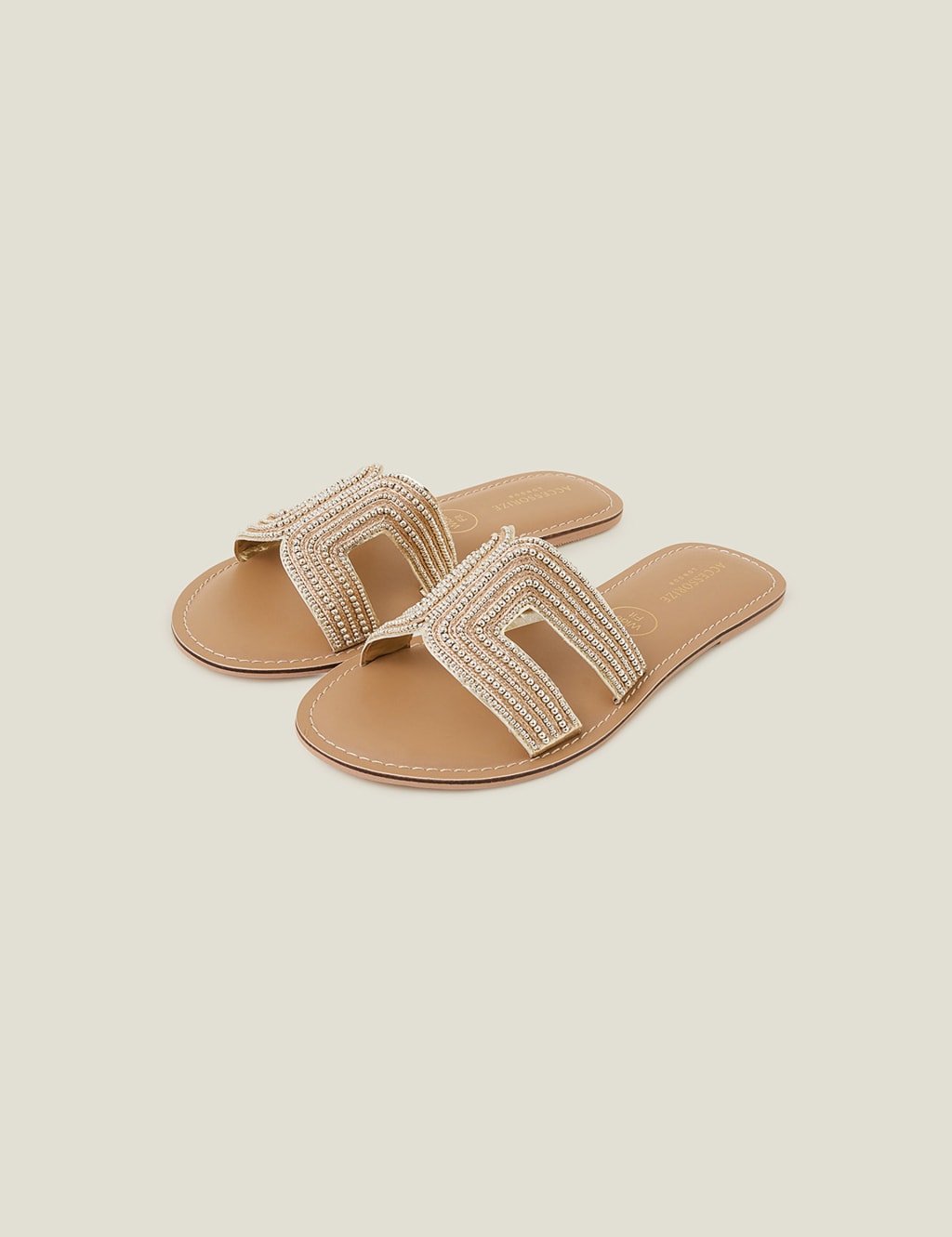 Wide Fit Embellished Sliders 2 of 3