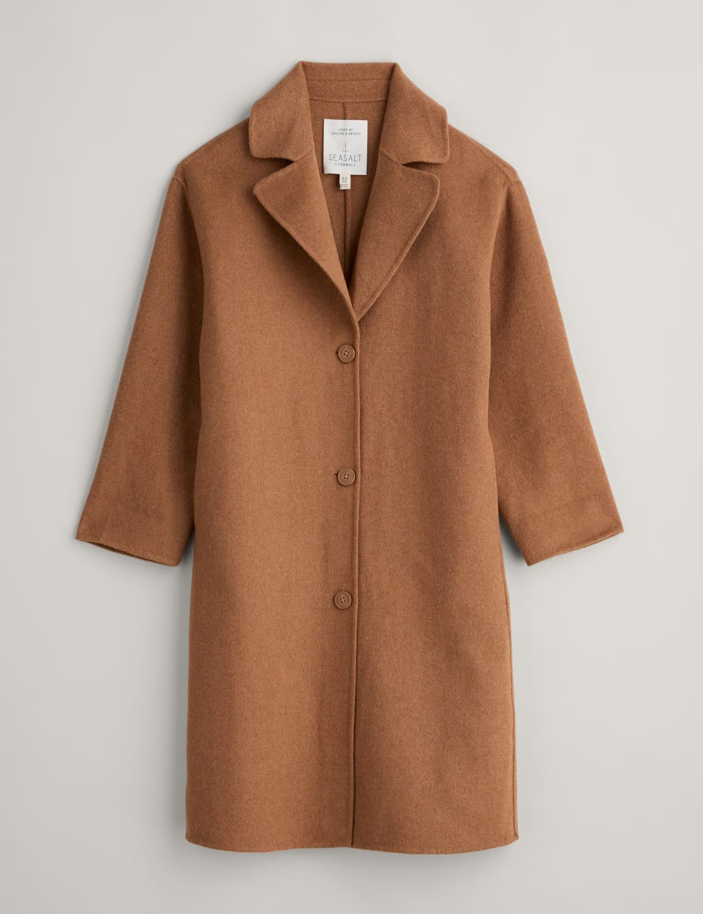 Wool polyester blend coat top