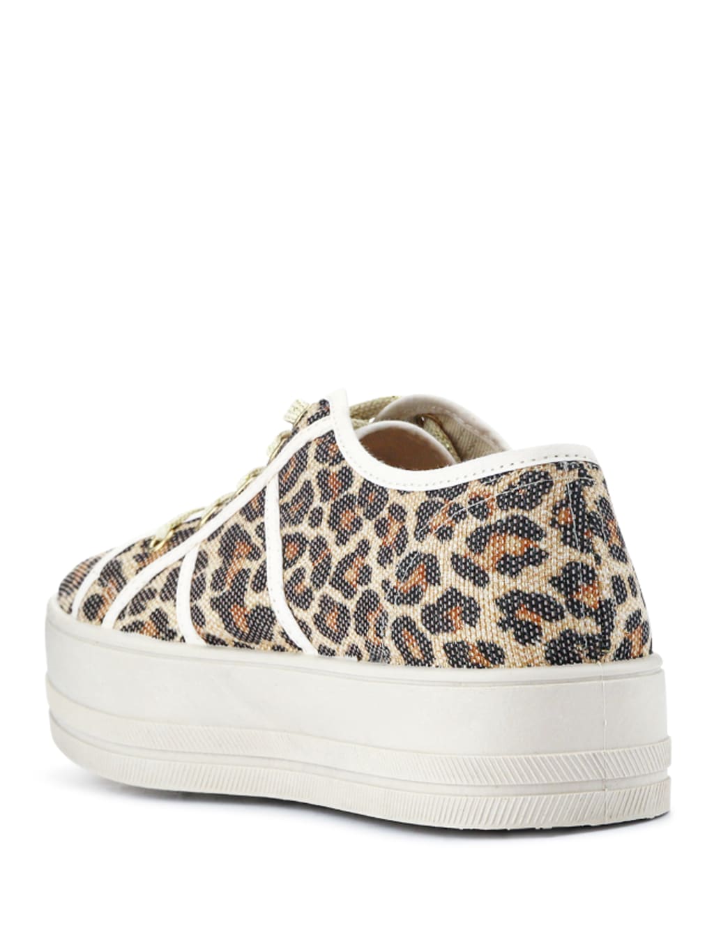 Lace Up Animal Print Platform Trainers 6 of 7