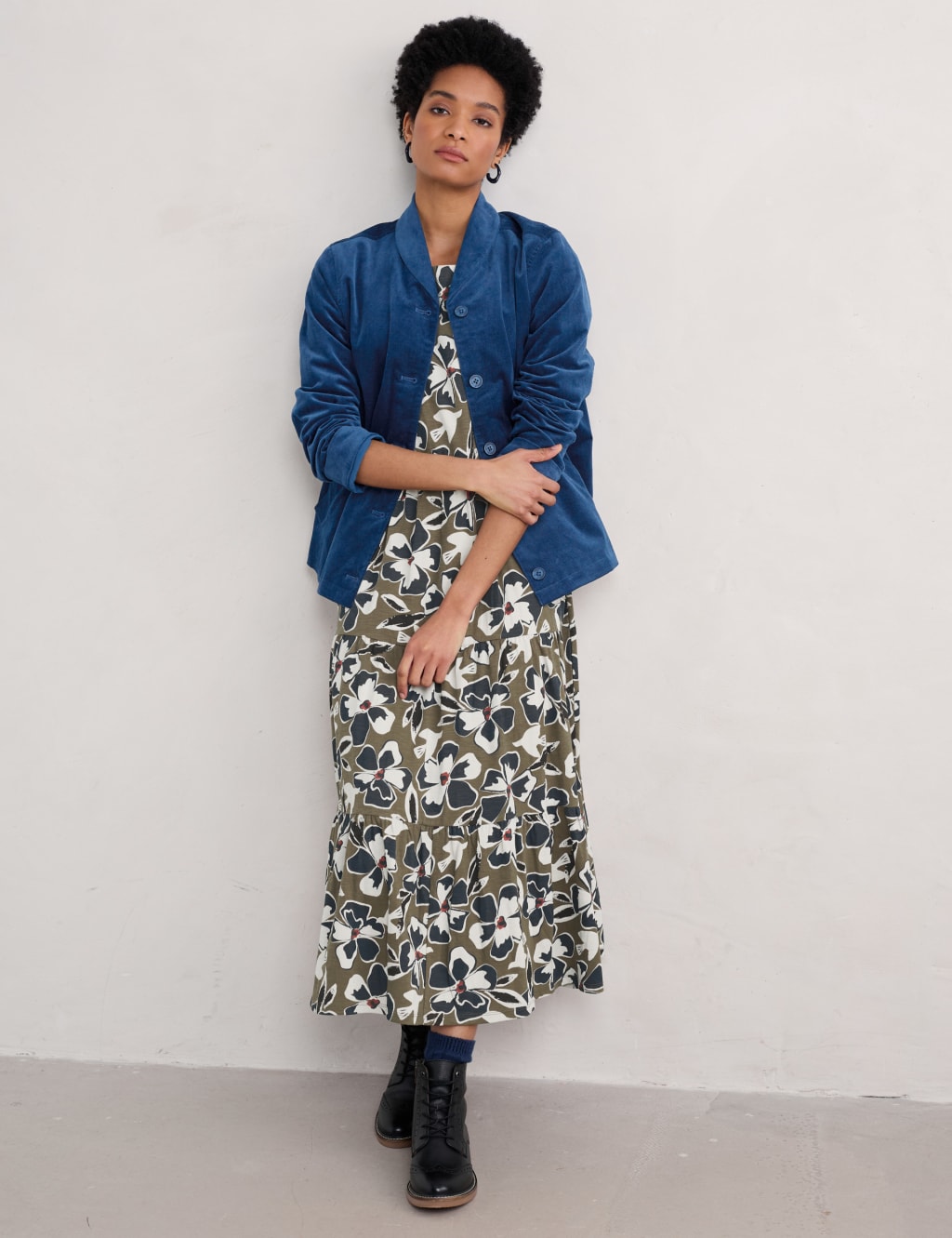 Cotton Rich Collared Short Jacket 1 of 4