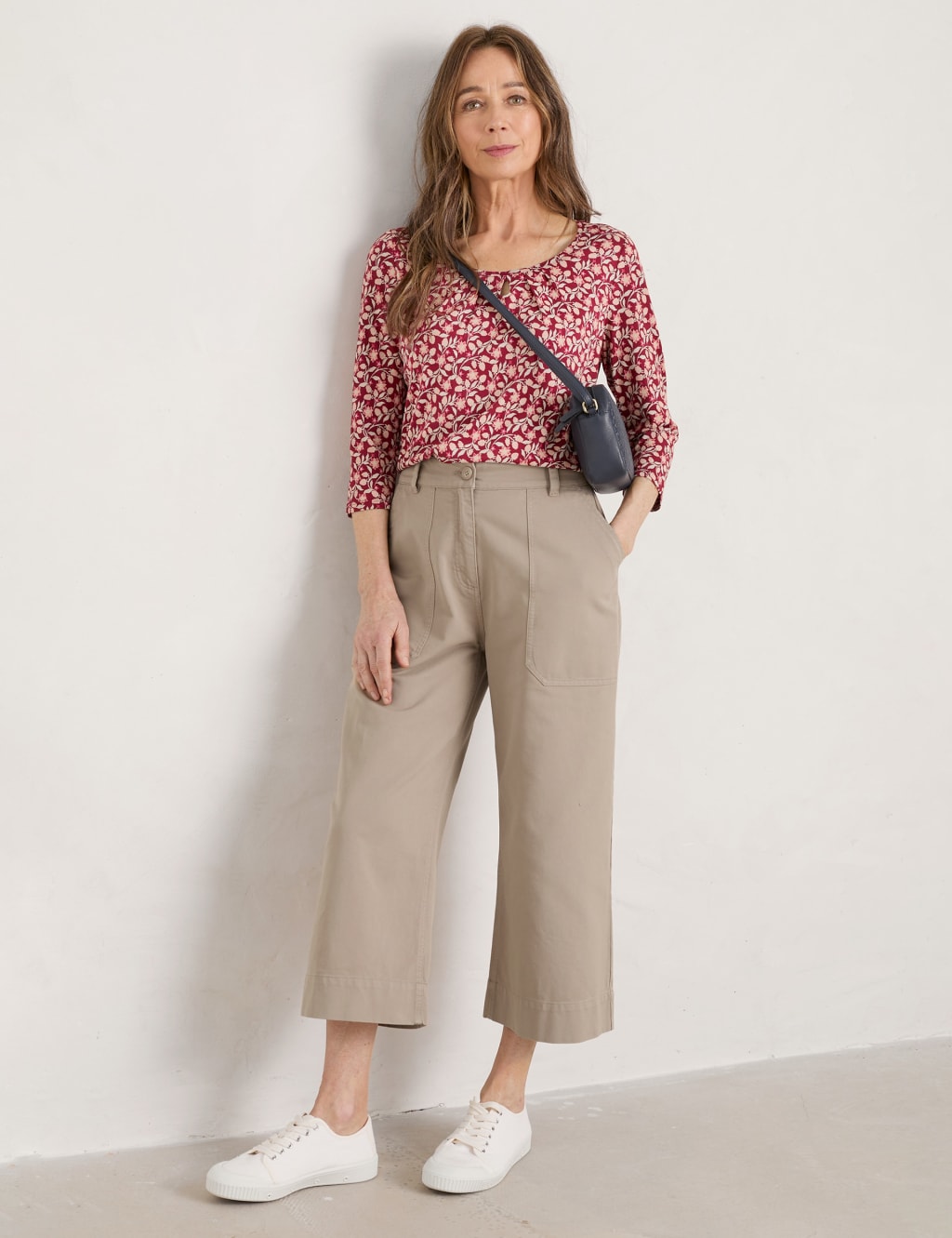 Cotton Blend Floral Top 1 of 5