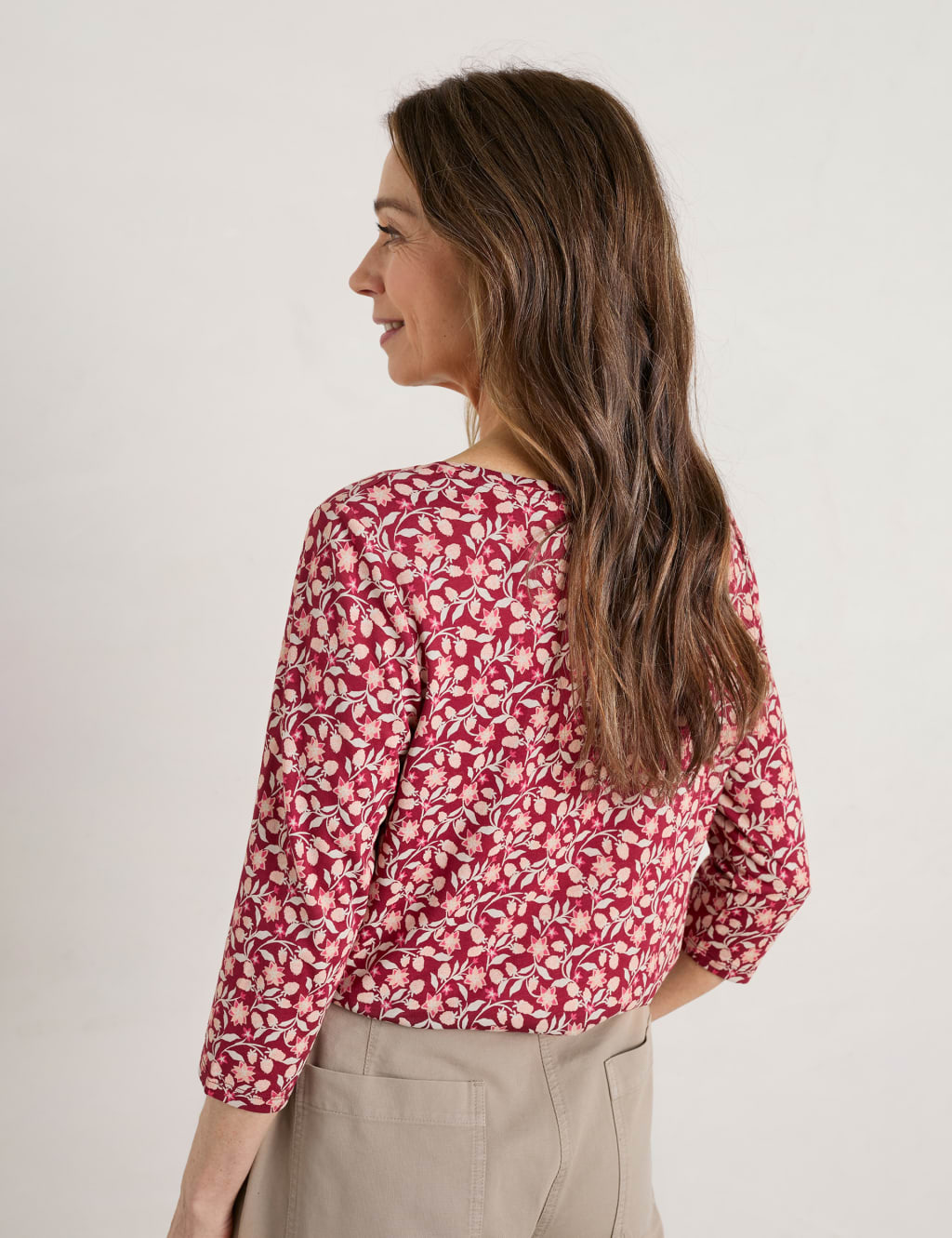 Cotton Blend Floral Top 4 of 5