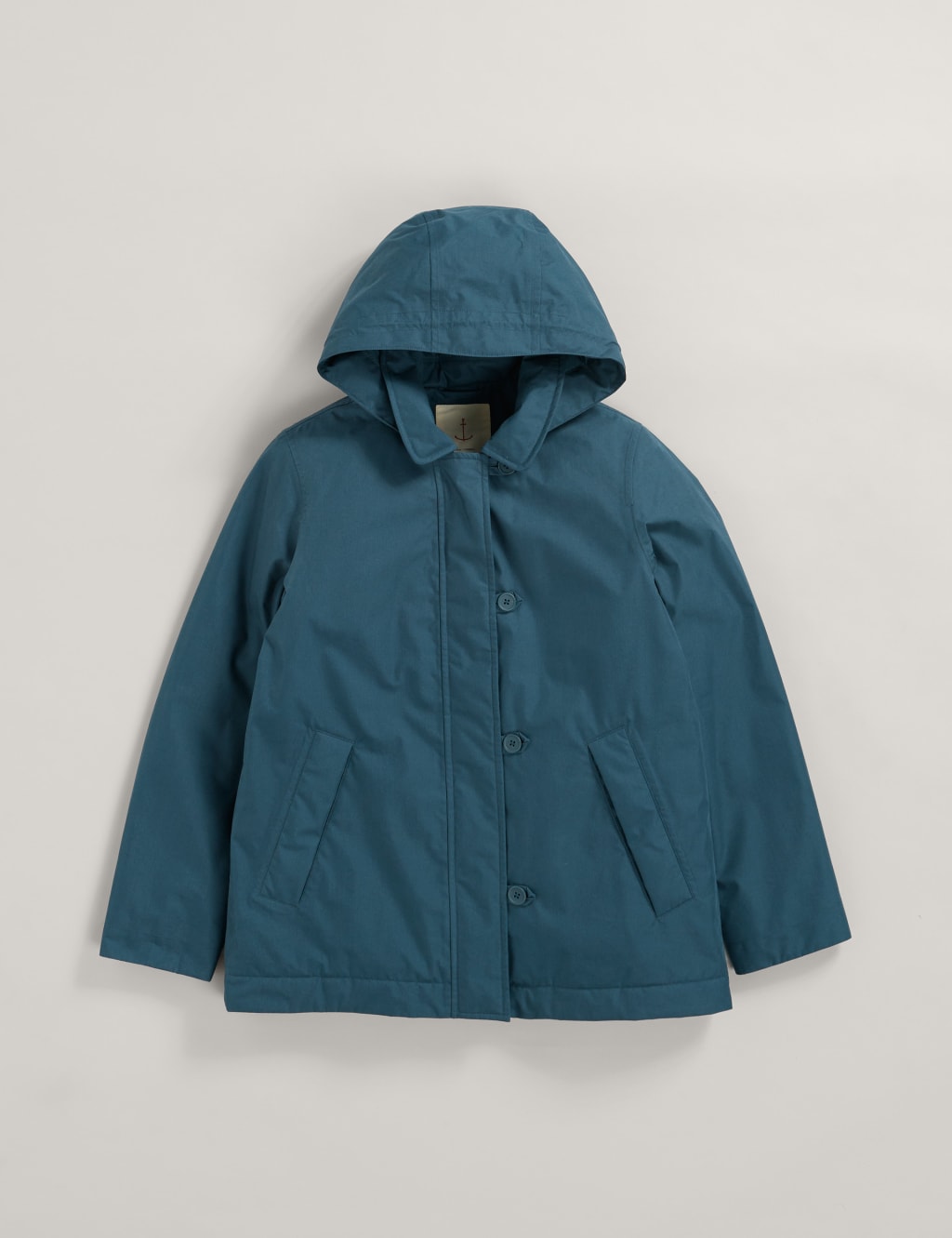 Cotton Rich Waterproof Hooded Rain Jacket