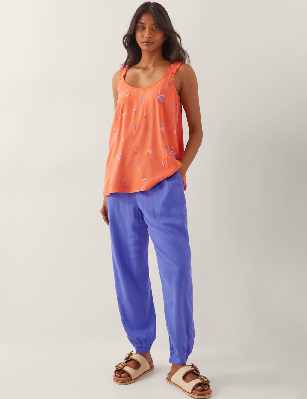 Floral Embroidered Cami Top 2 of 4