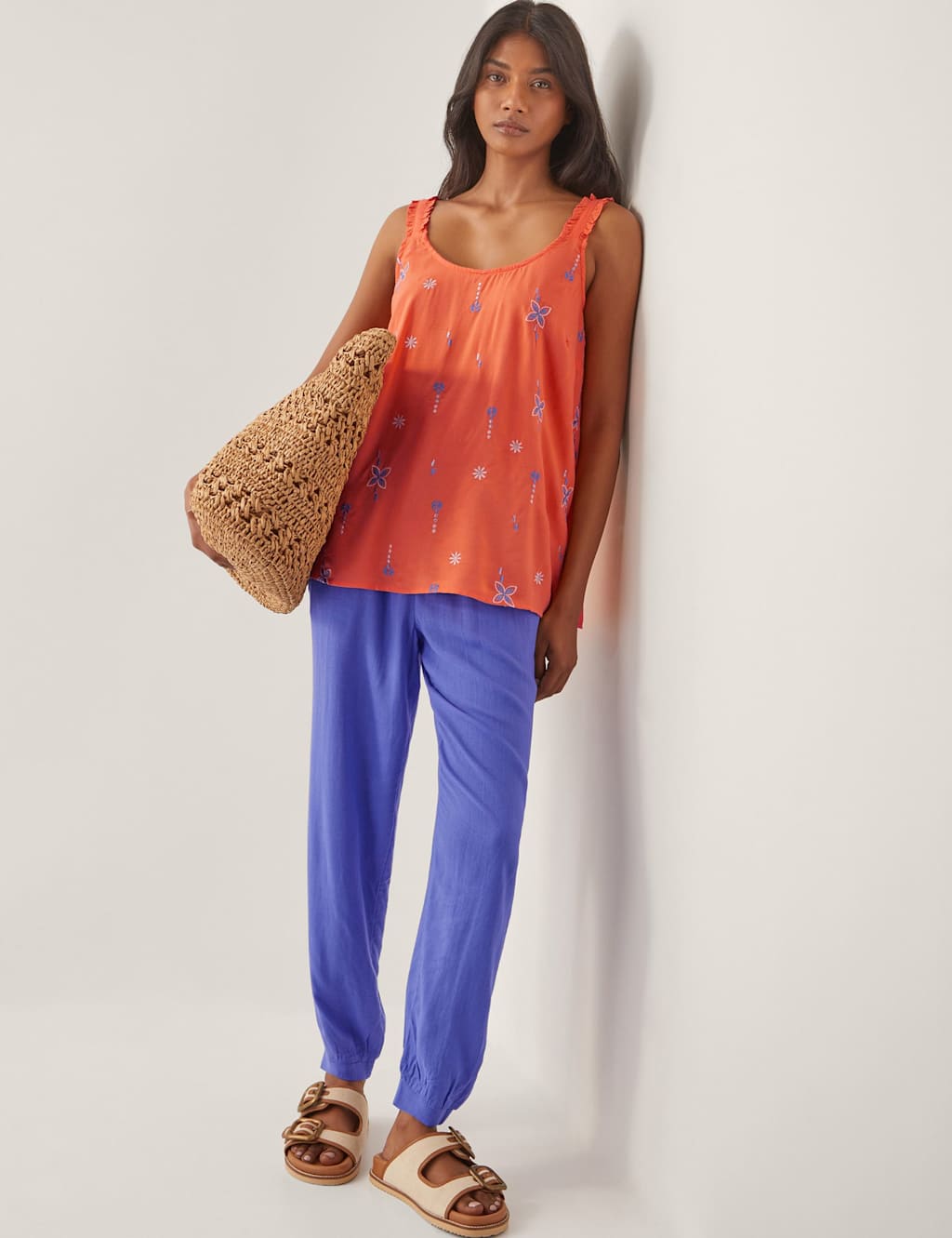 Floral Embroidered Cami Top 3 of 4