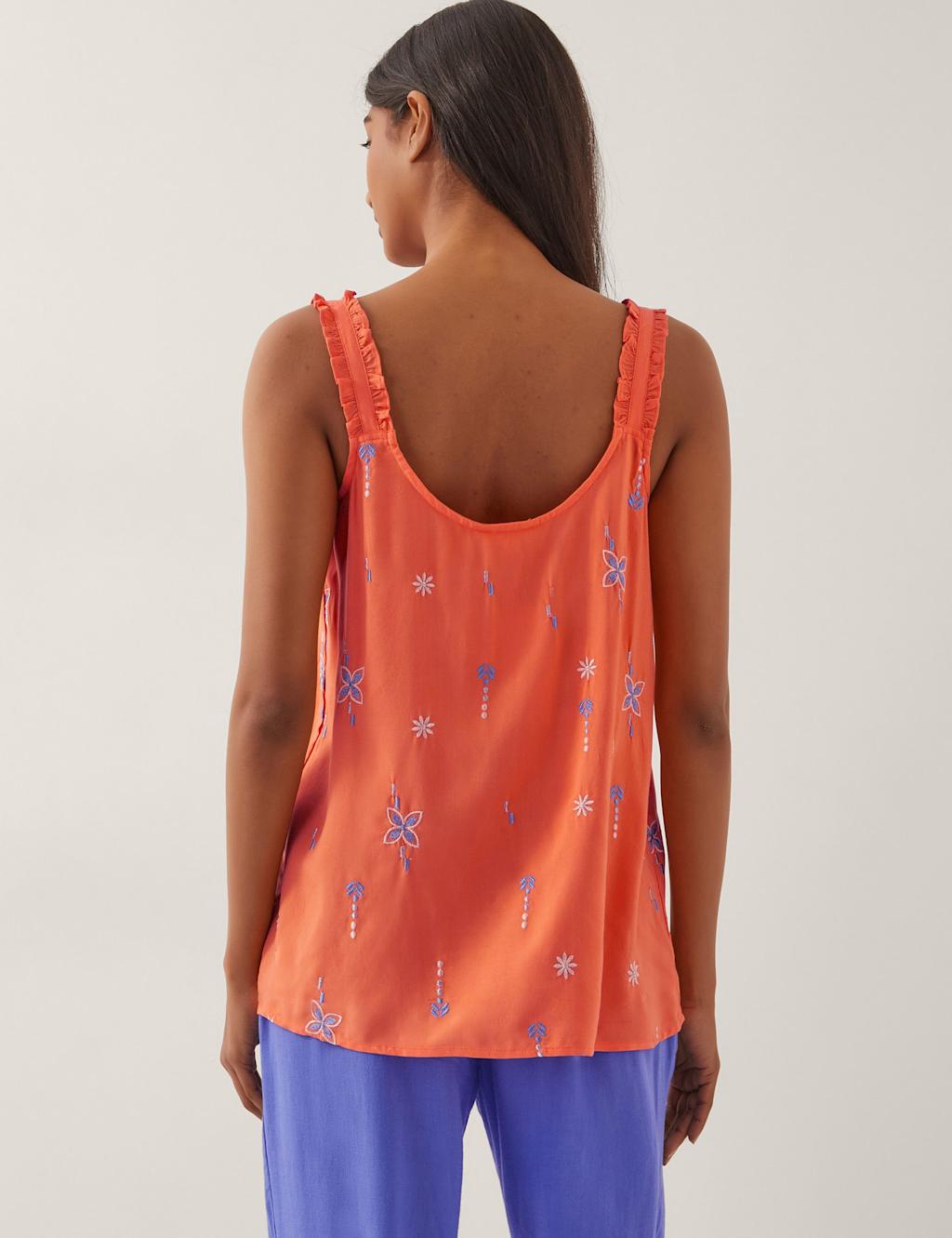 Floral Embroidered Cami Top 4 of 4