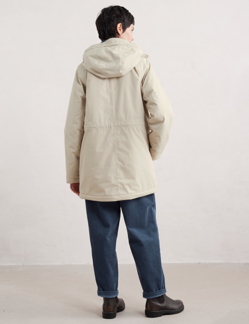 Cotton Rich Showerproof Longline Raincoat 4 of 5