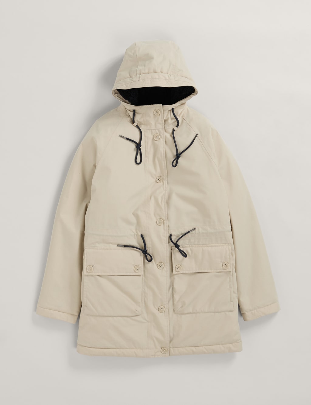 Cotton Rich Showerproof Longline Raincoat 2 of 5