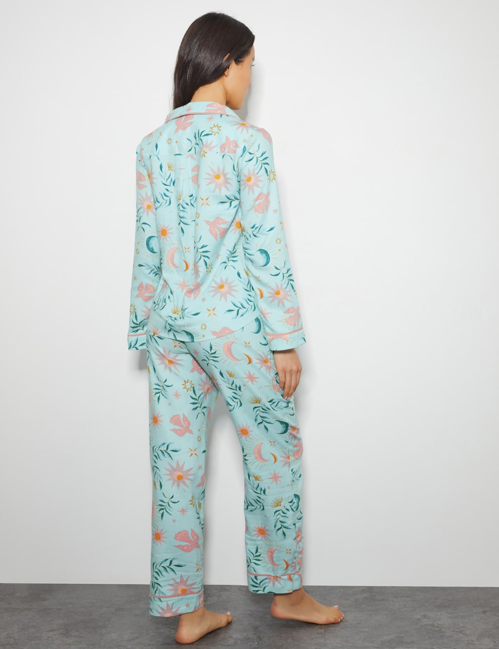 Cotton Blend Floral Pyjama Set 4 of 4
