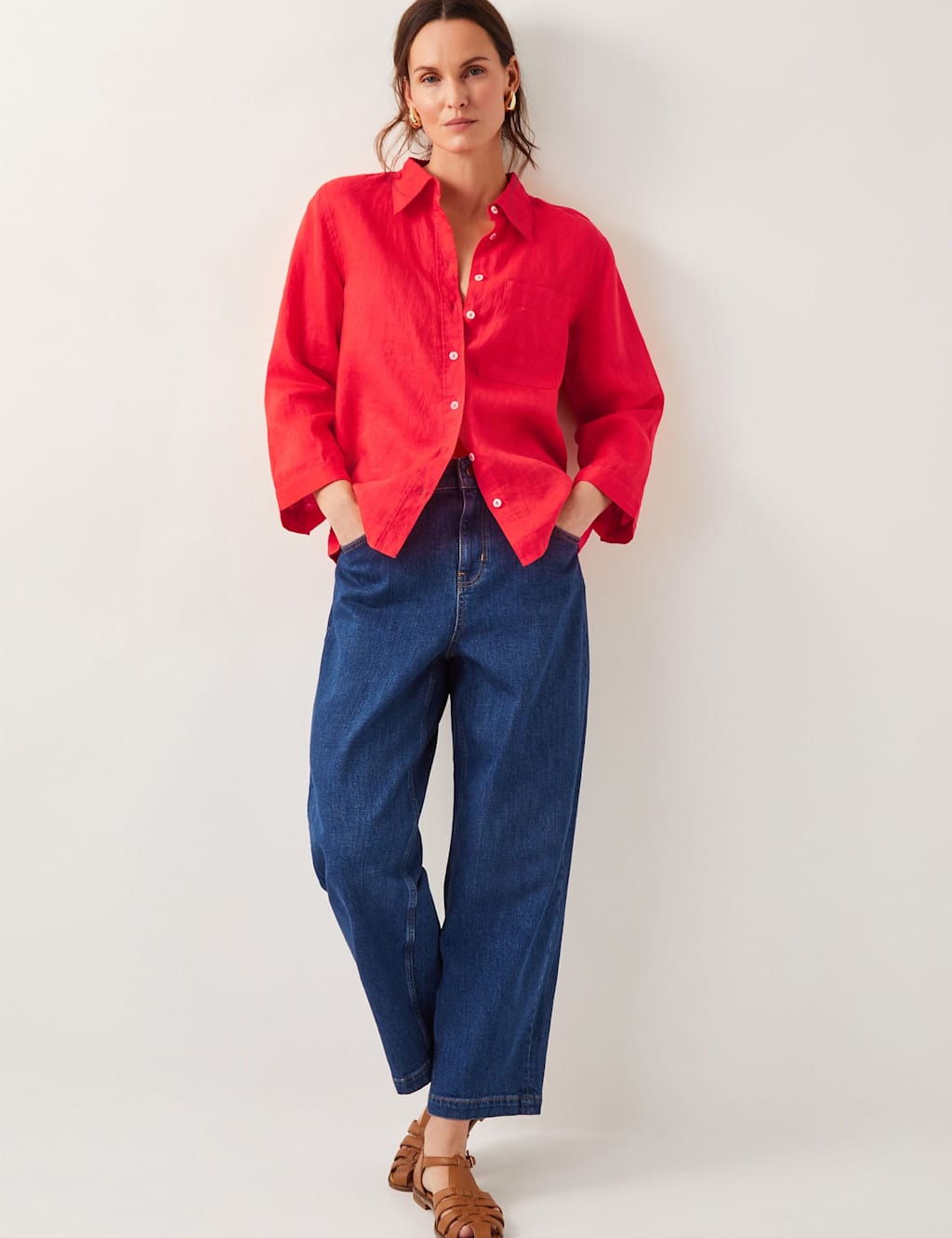 Pure Linen Collared Shirt 3 of 4