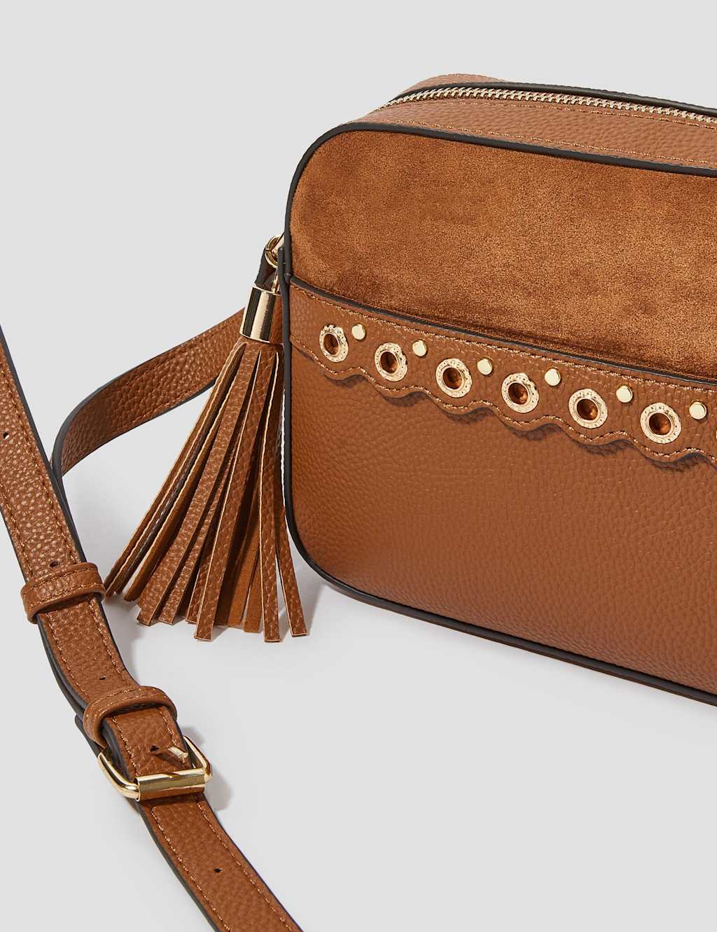 Faux Leather Studded Cross Body Bag 5 of 5