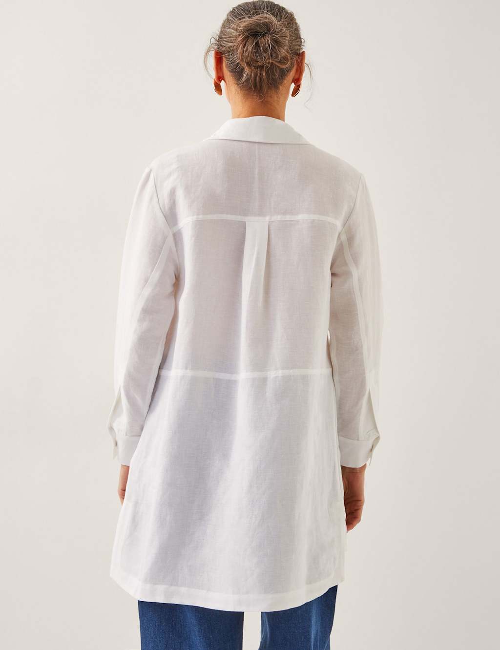 Linen Blend Longline Tunic 2 of 4