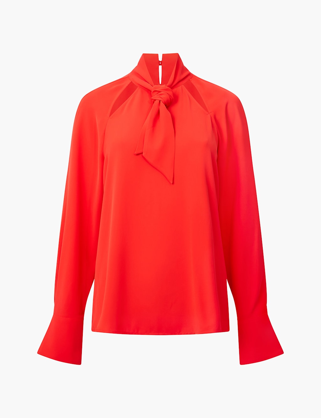 Crepe Tie Neck Blouse 2 of 3