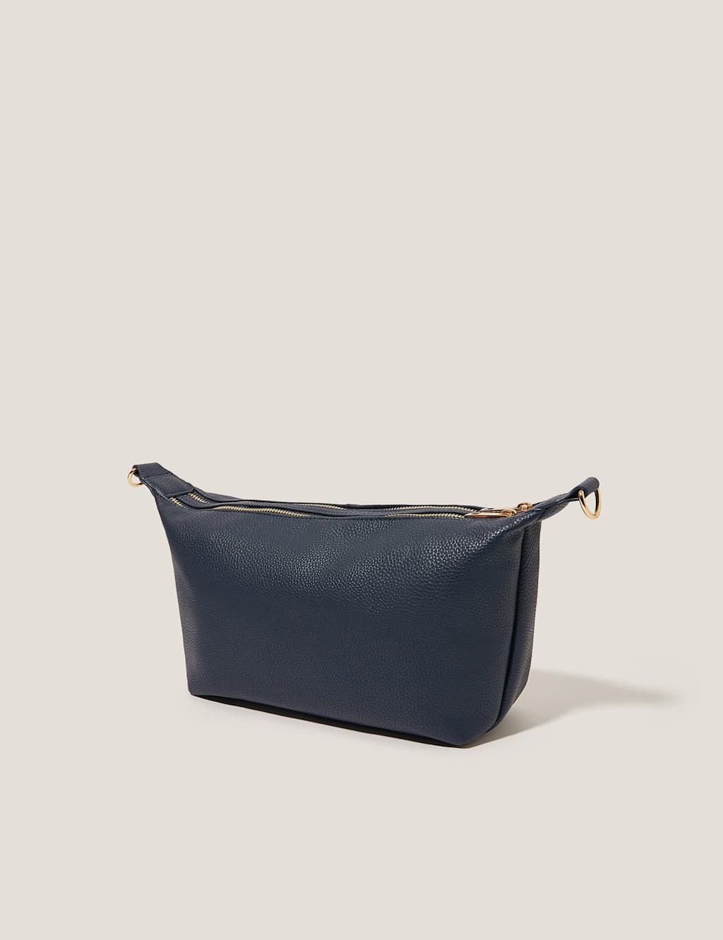 Double Zip Zig-Zag Strap Sling Cross Body Bag 3 of 4
