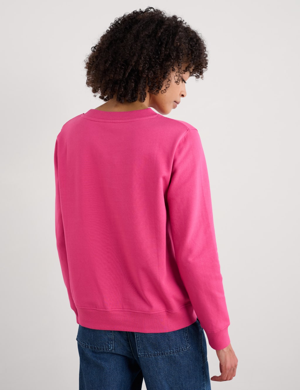 Pure Cotton Crew Neck Long Sleeve Sweatshirt 4 of 4