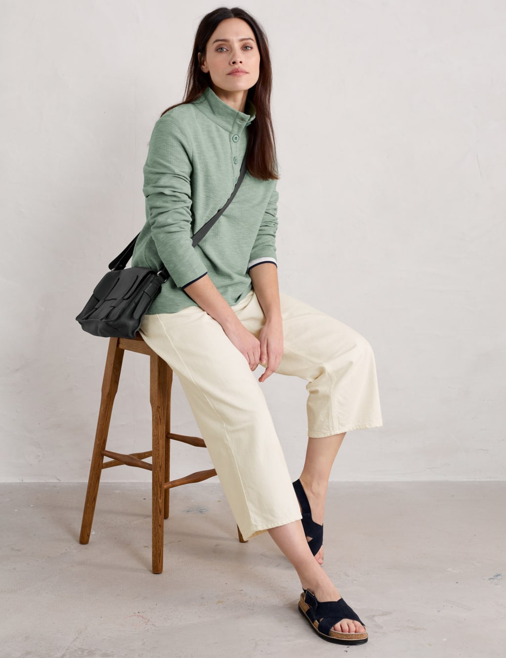 Pure Cotton Collared Sweatshirt 4 of 4