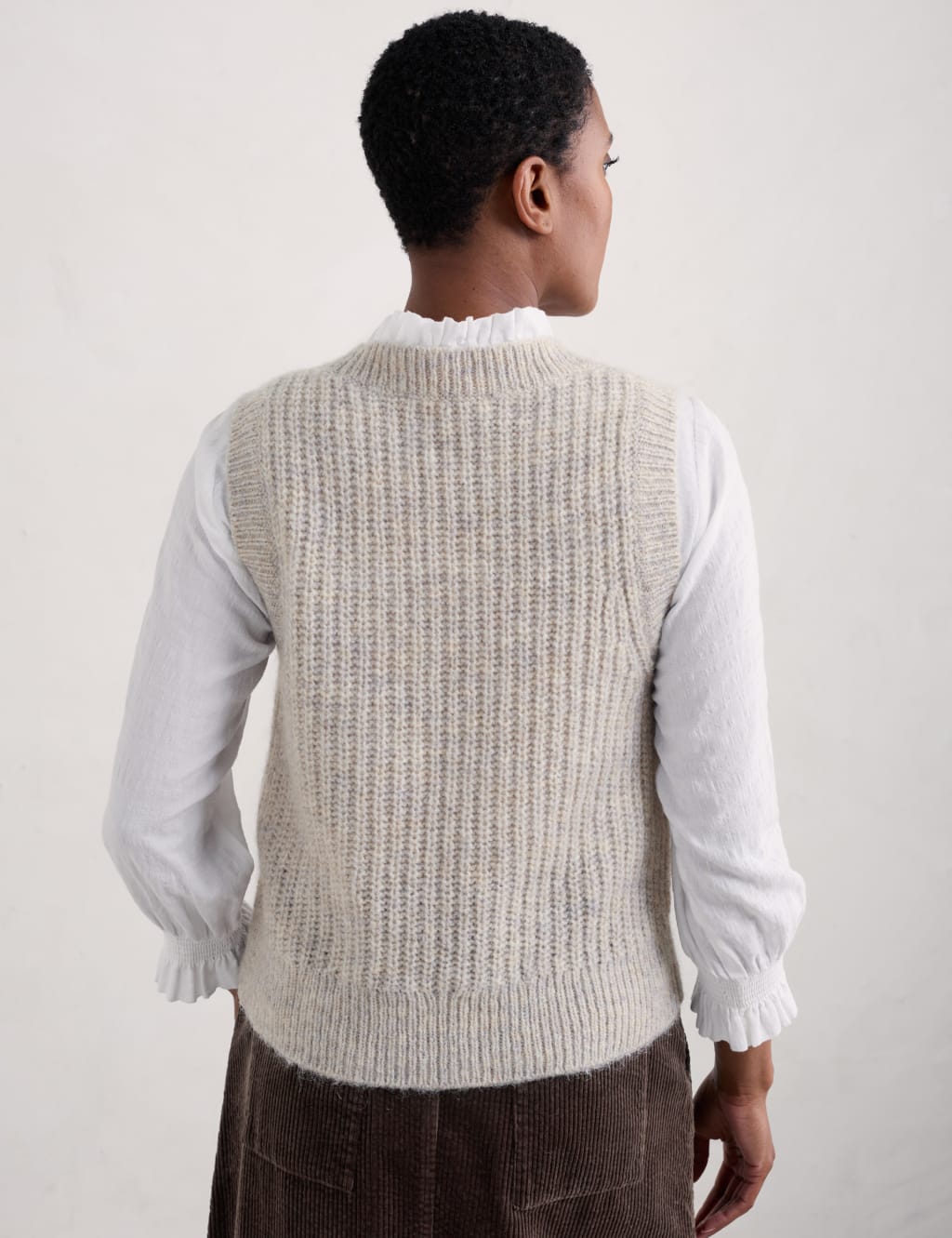 Wool knit vest store