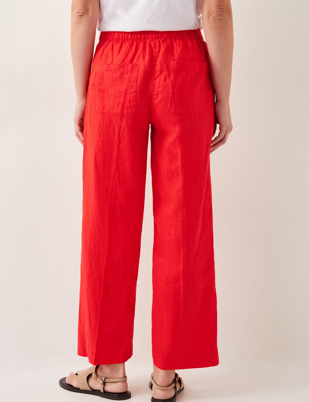 Pure Linen Wide Leg Trousers 2 of 4