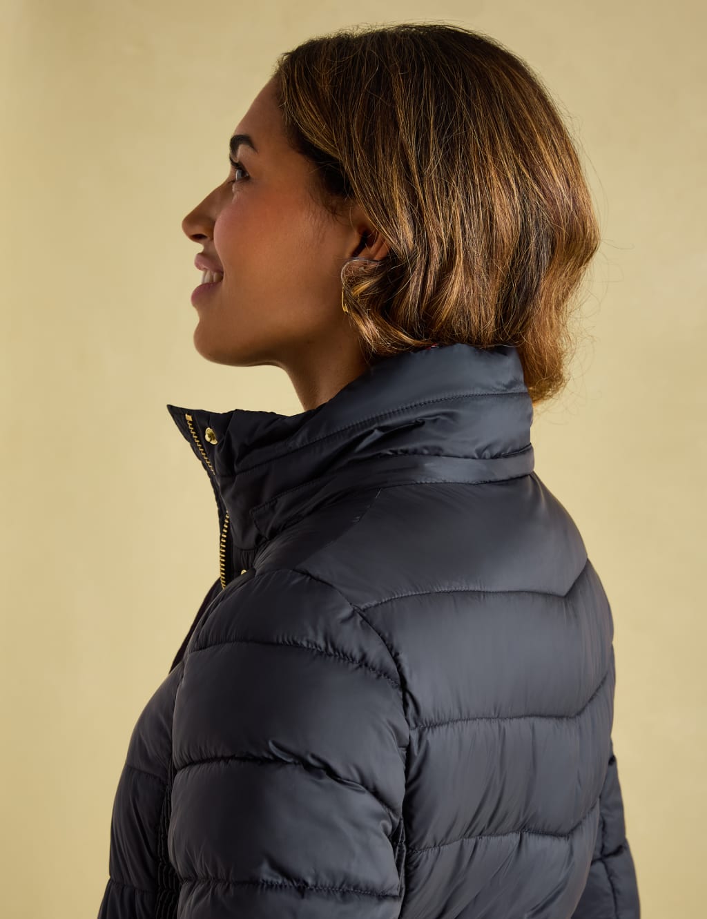 High neck with hood puffer discount