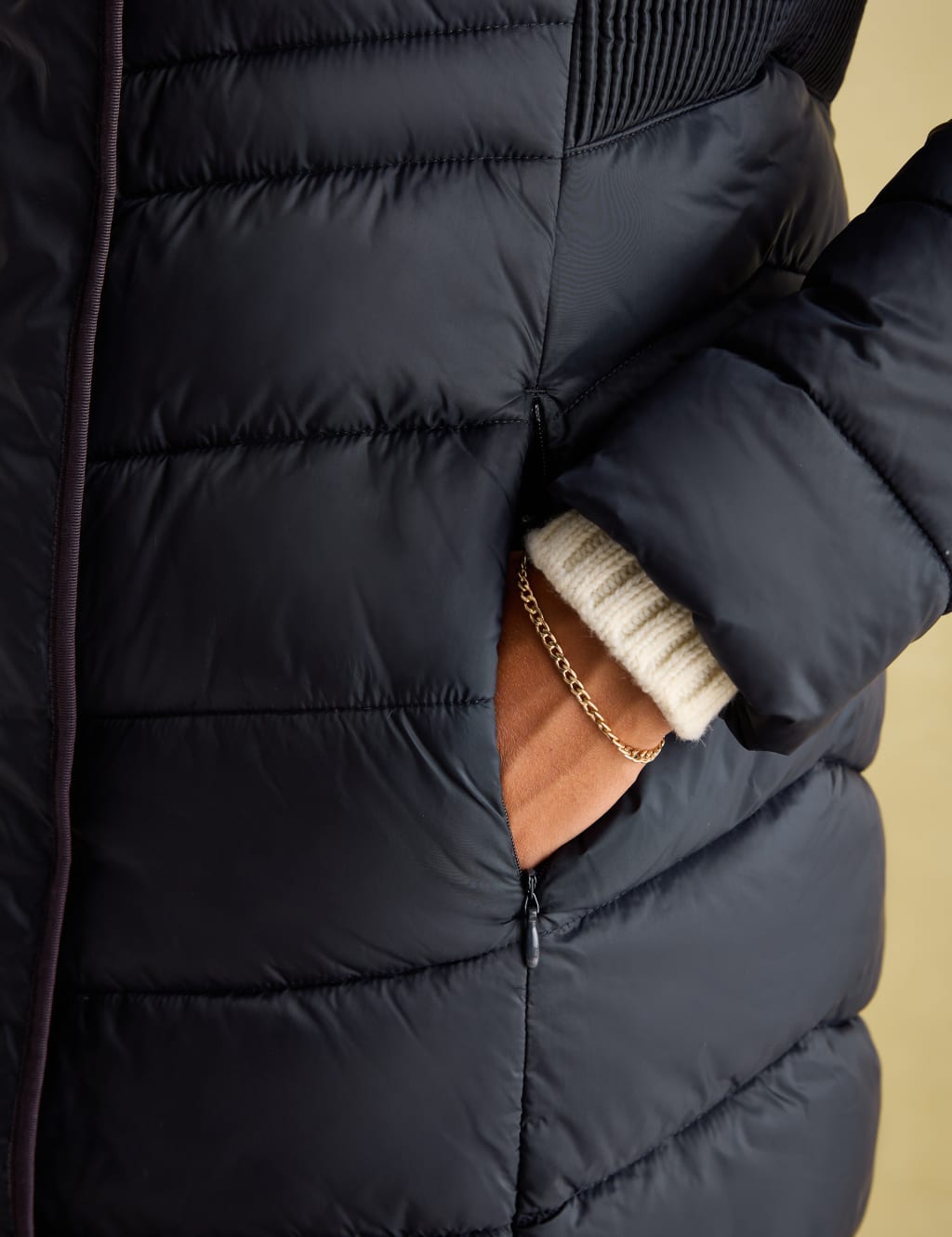 Joules longline padded jacket discount