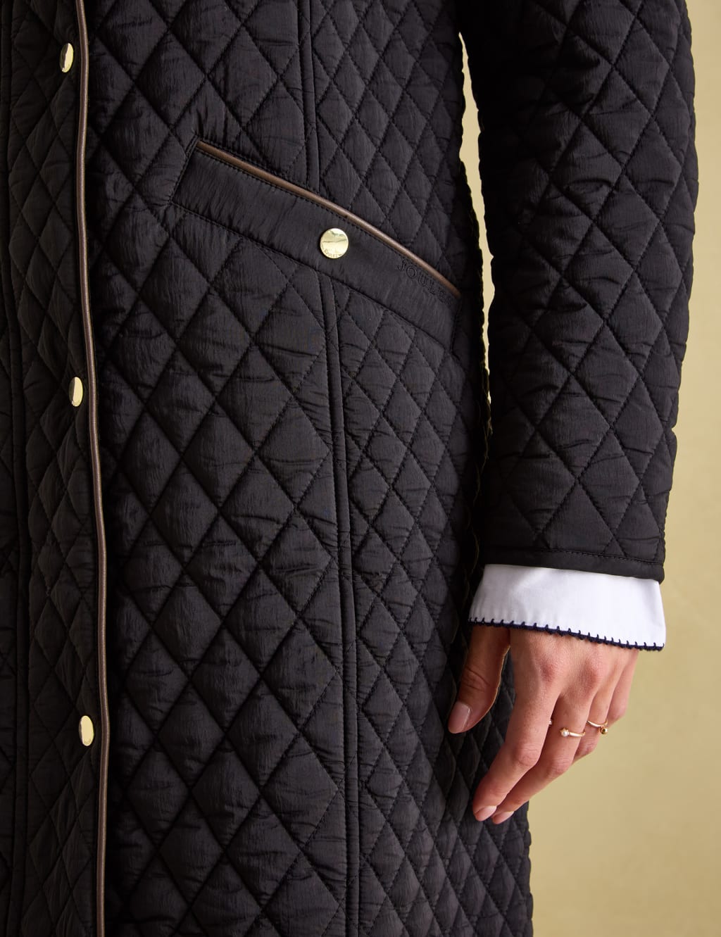 Quilted Funnel Neck Longline Coat 4 of 7