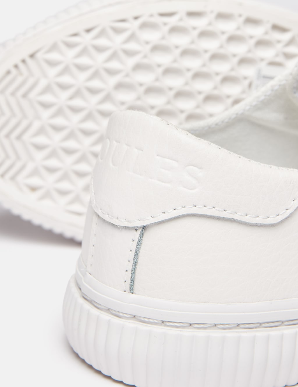 Leather Lace Up Trainers