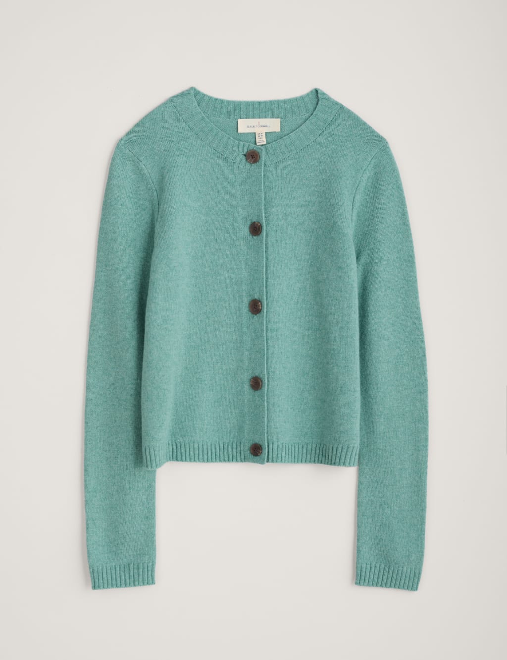Merino Wool Rich Button Front Cardigan 2 of 6