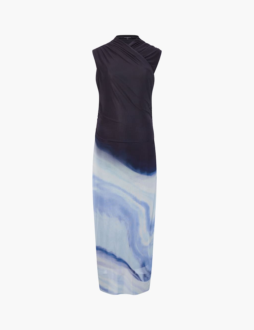 Wrap Detail Ruched Midi Column Dress 2 of 3