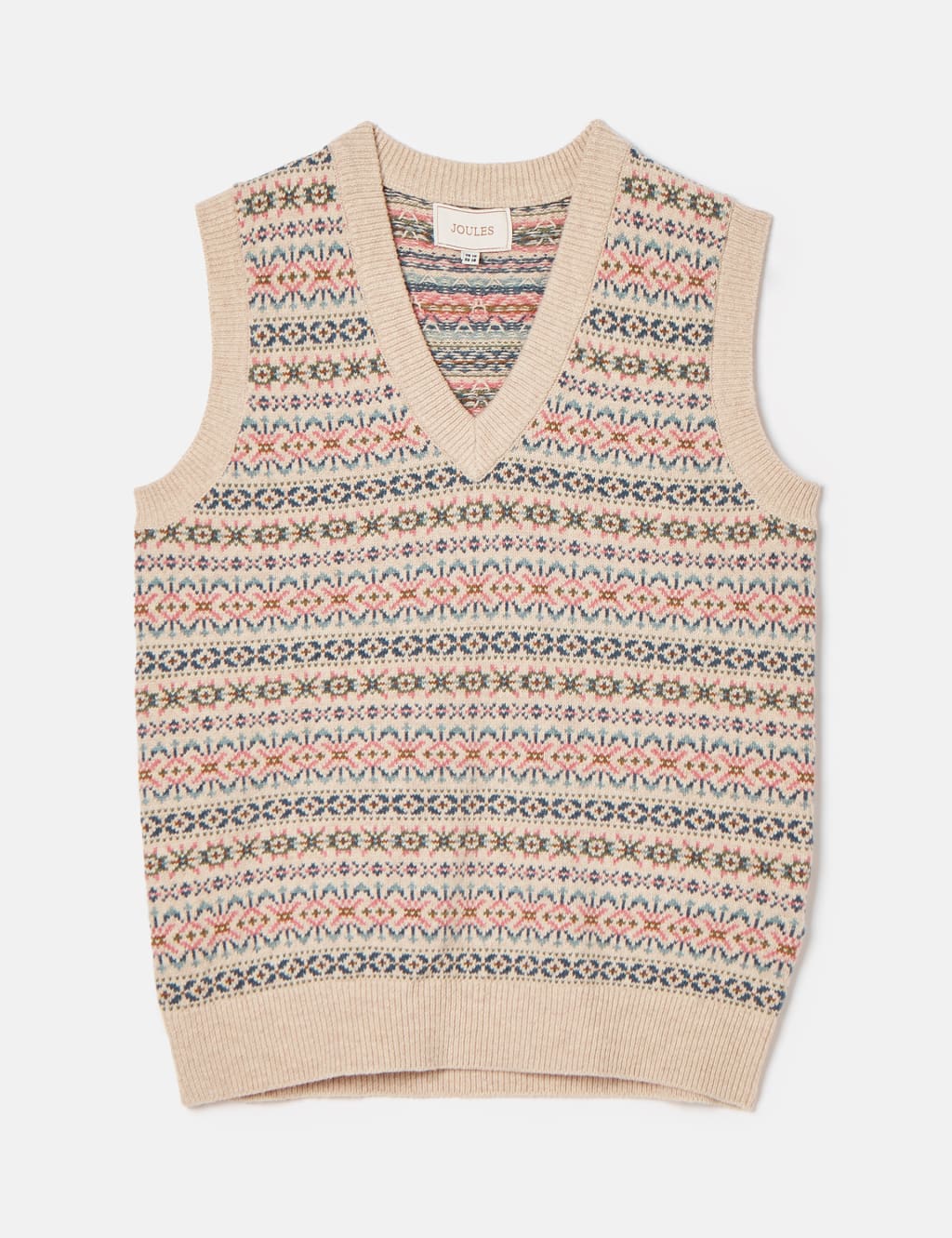 Textured V-Neck Knitted Vest with Wool 3 of 8