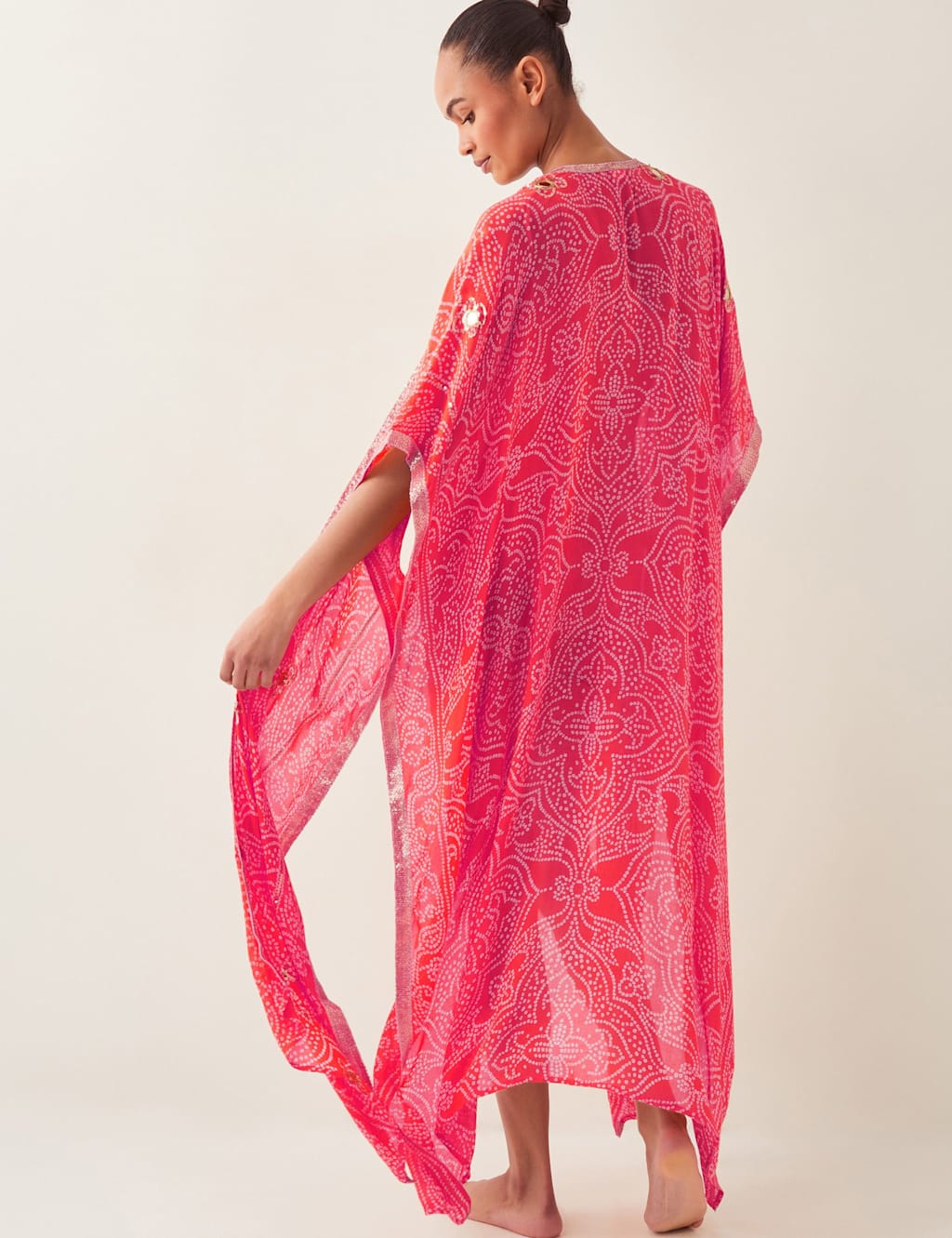 Printed Sequin Kaftan 2 of 4