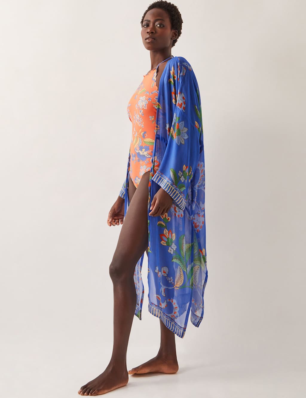Floral Kaftan Beach Dress 2 of 4