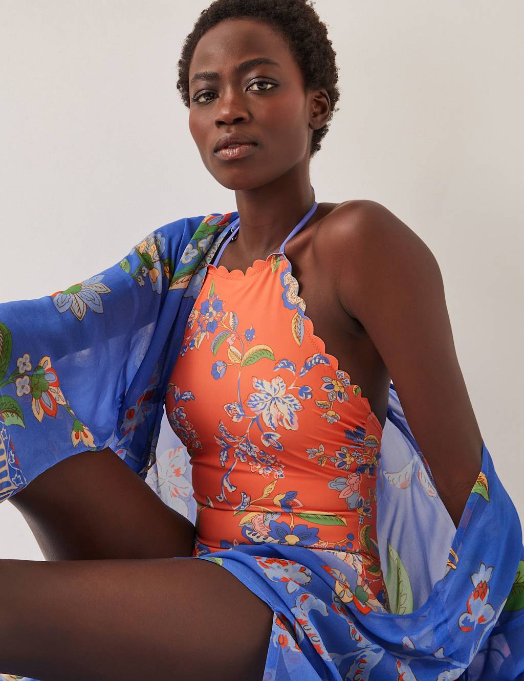 Floral Kaftan Beach Dress 3 of 4
