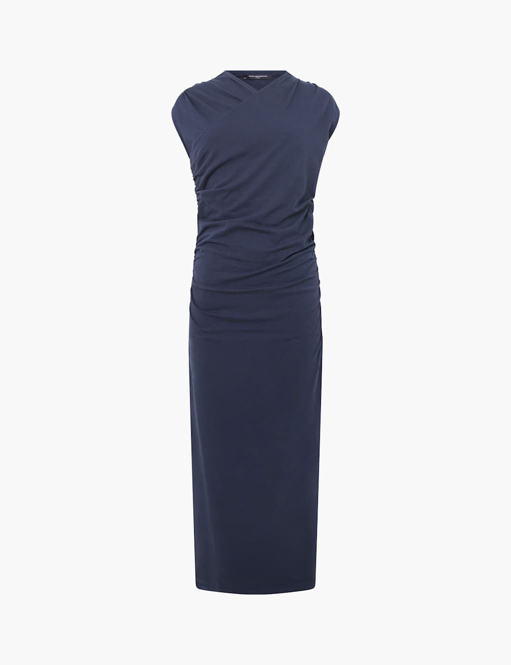 Crossover Ruched Midi Column Dress 2 of 3