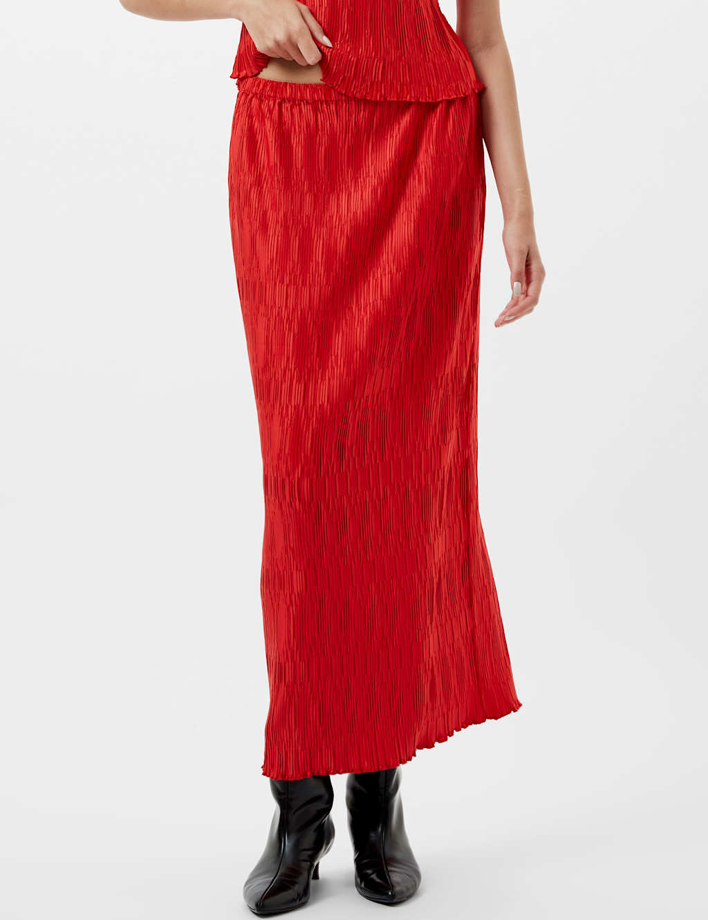 Pleated Maxi Straight Skirt 3 of 3