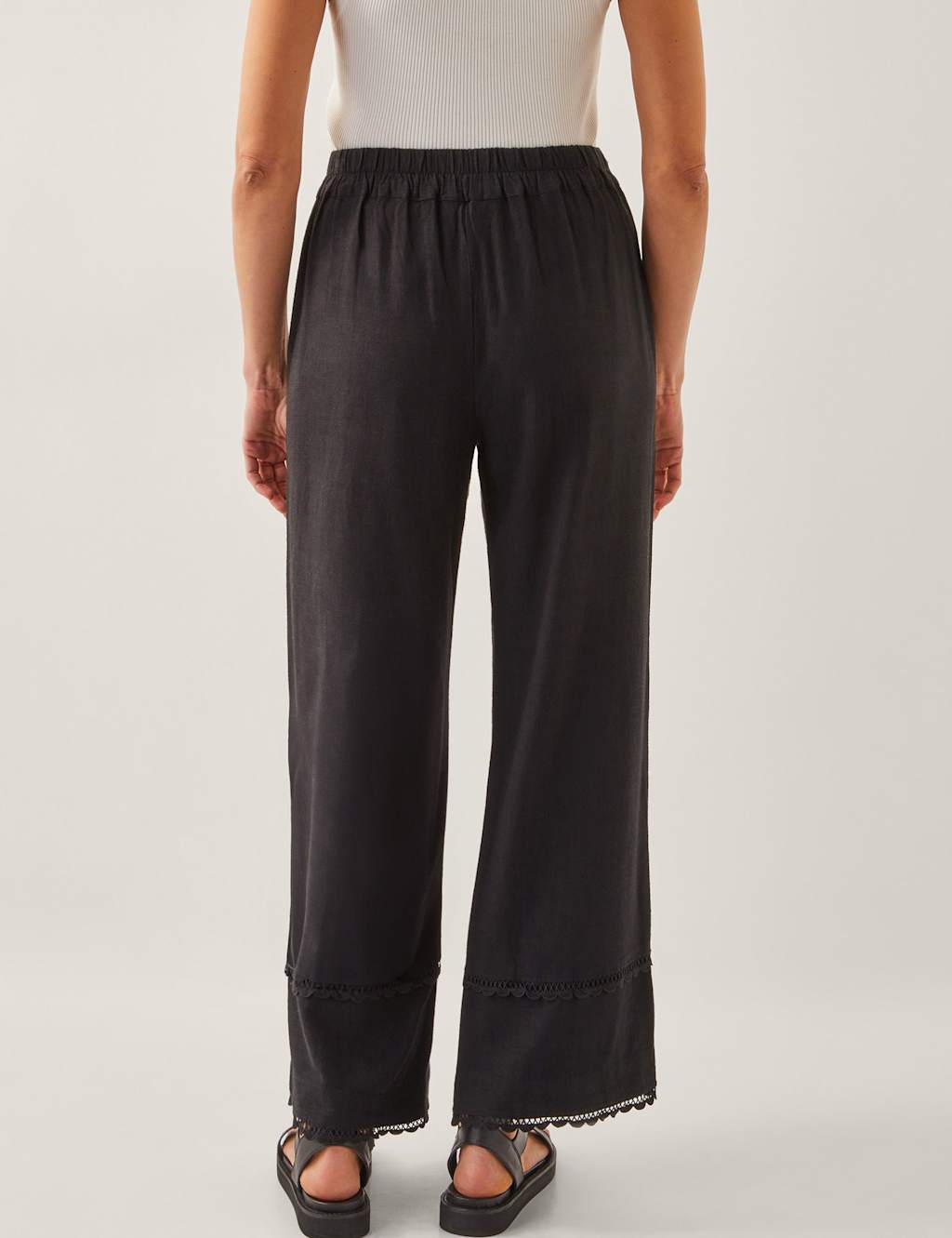 Embroidered Straight Leg Trousers 3 of 4