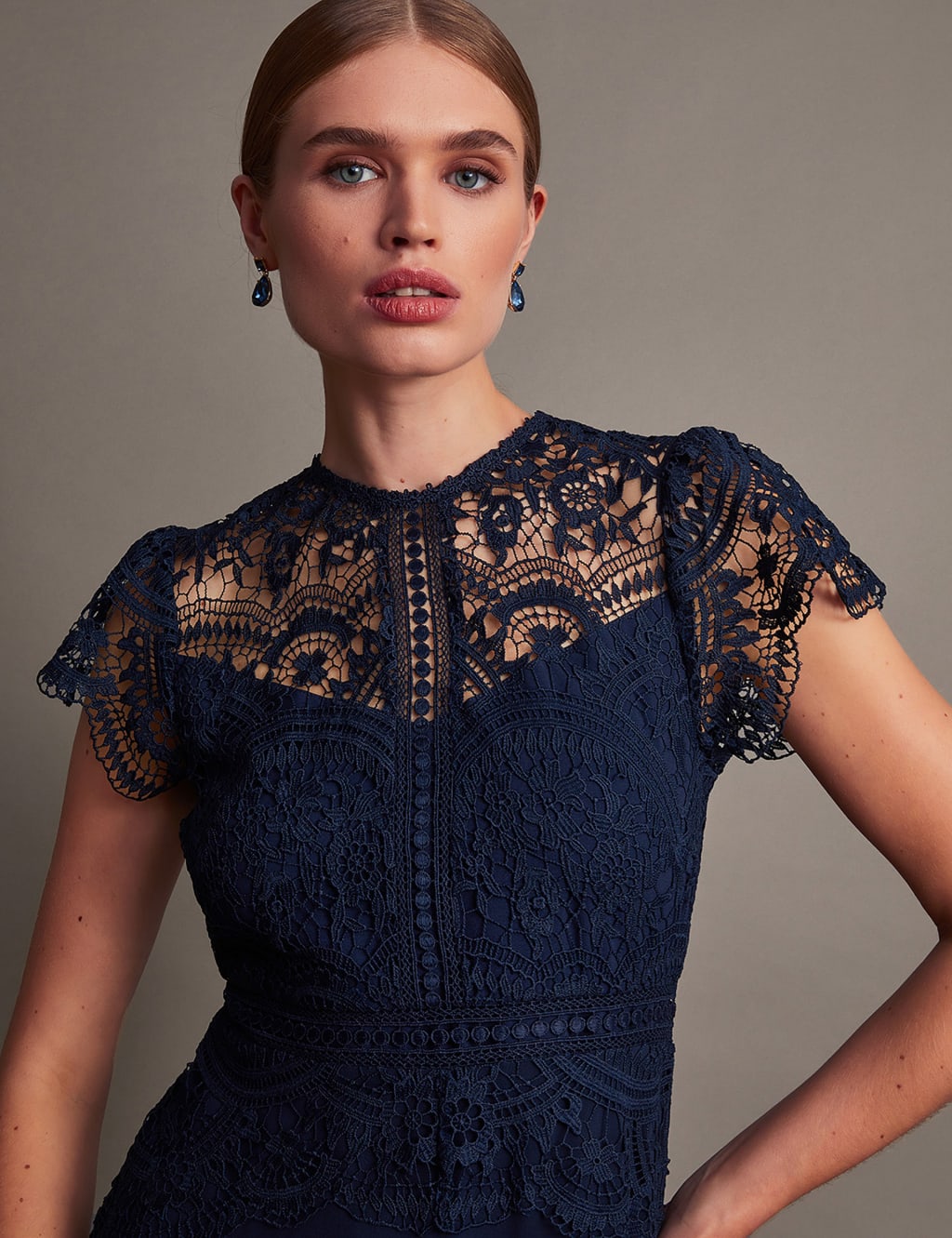 M&s lace dress top