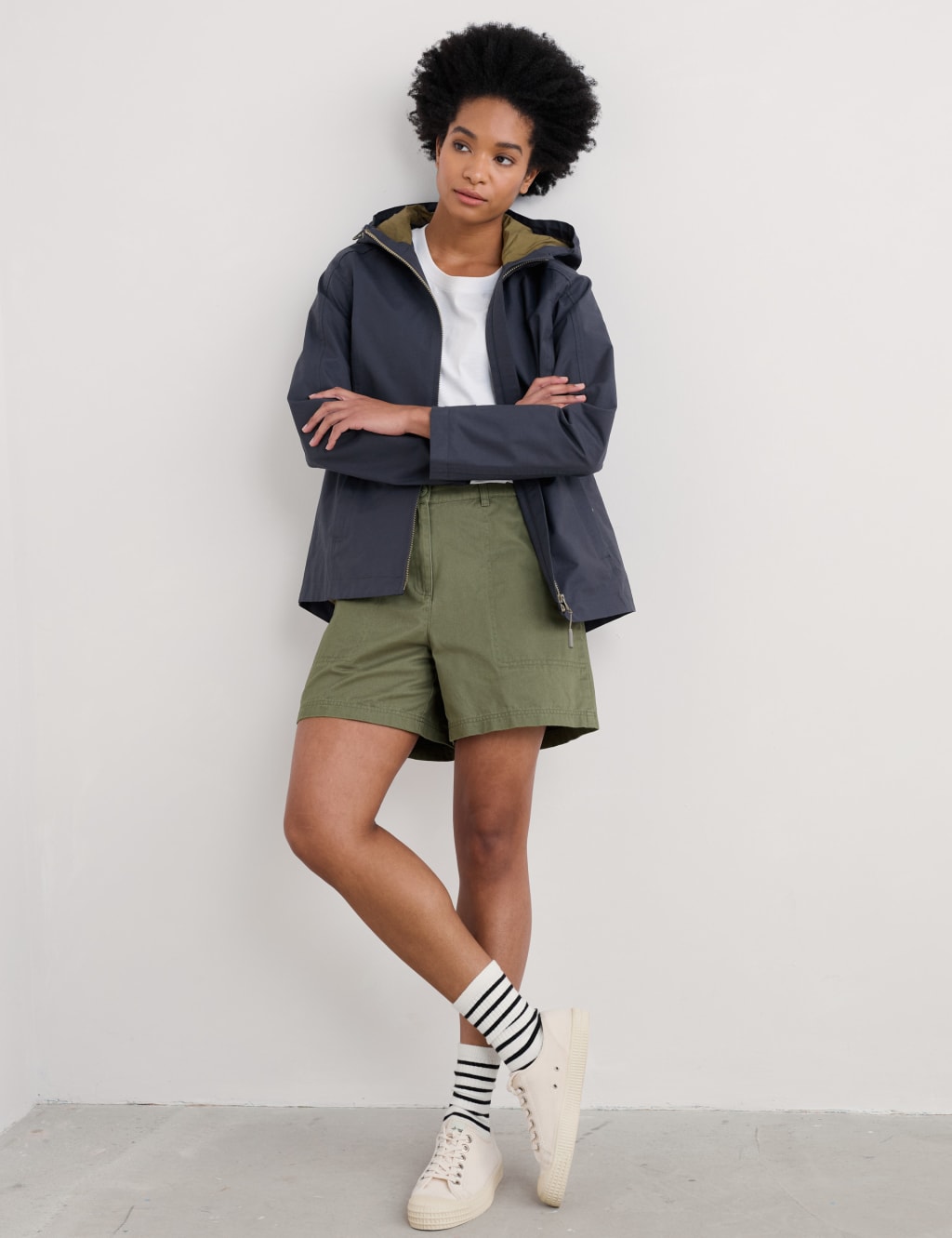 Cotton Rich Hooded Rain Jacket 3 of 4