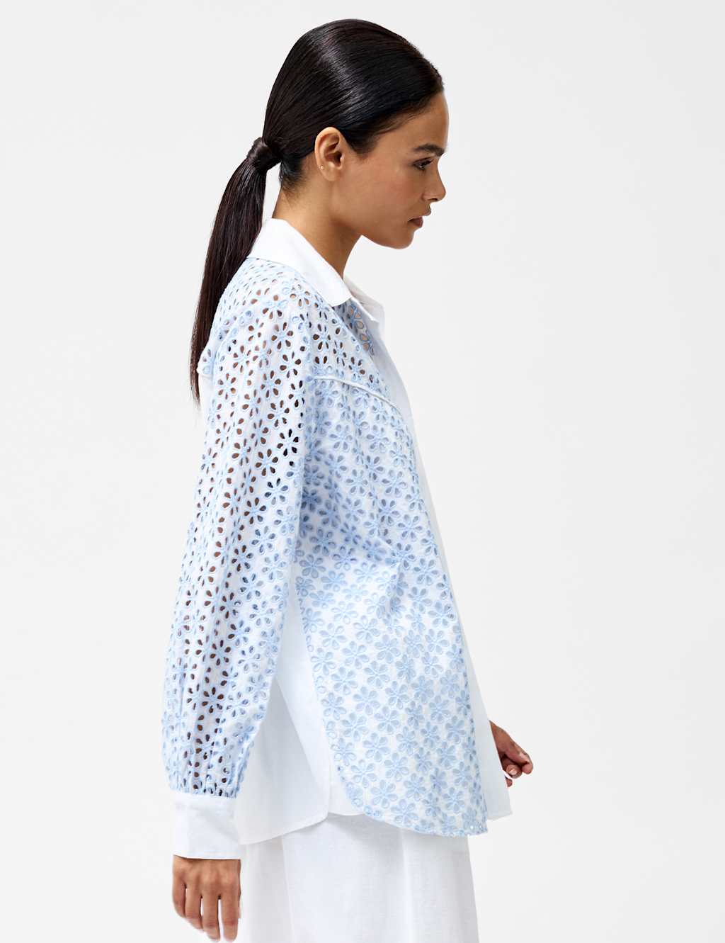 Pure Cotton Embroidered Shirt 3 of 3