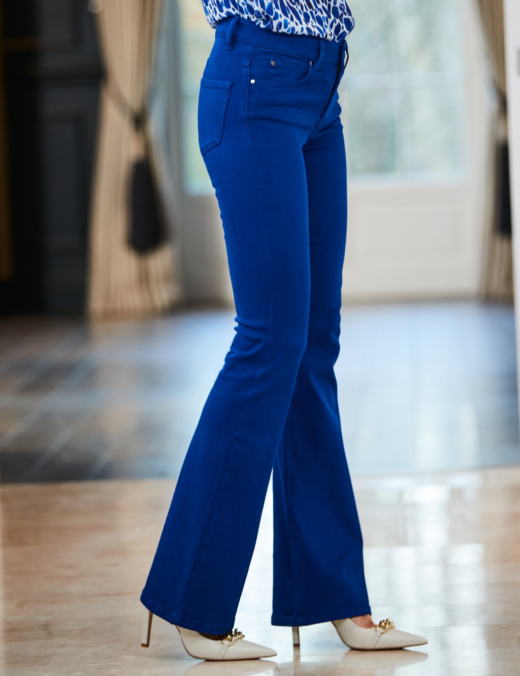 High Waisted Flared Jeans SOSANDAR M S