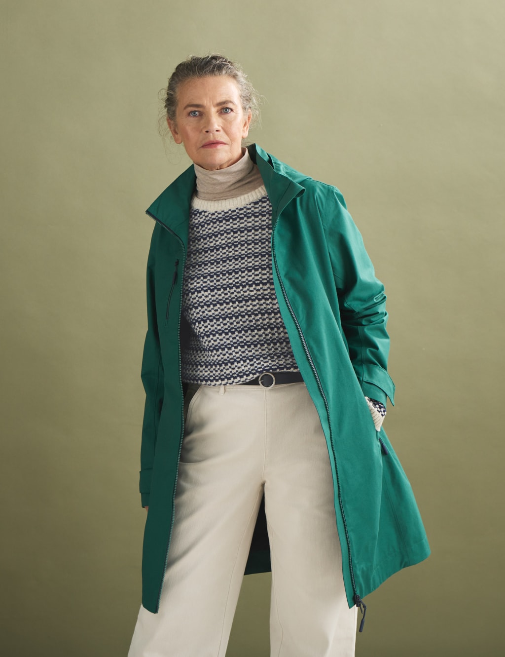 Waterproof Cotton Rich Longline Raincoat 7 of 8