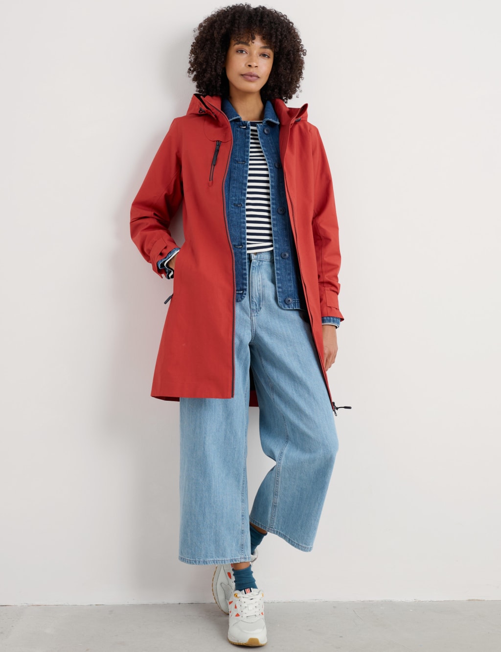 Waterproof Cotton Rich Longline Raincoat 1 of 4
