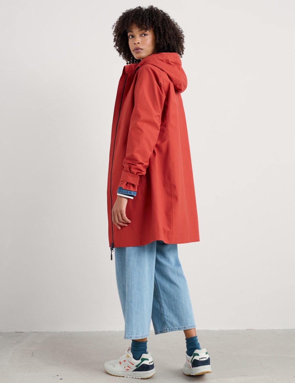 Waterproof Cotton Rich Longline Raincoat 4 of 4
