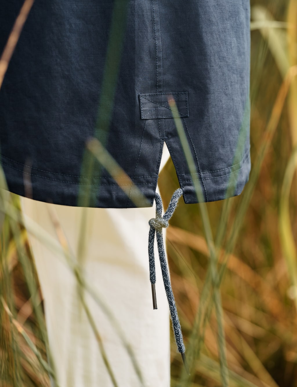 Waterproof Linen Rich Longline Raincoat 9 of 9
